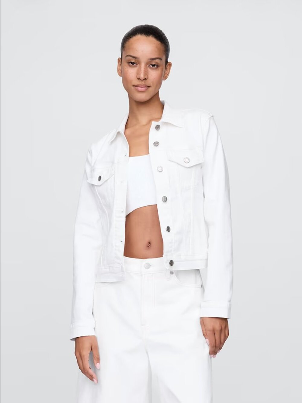 NWT - GAP Women's Jean Jacket - White